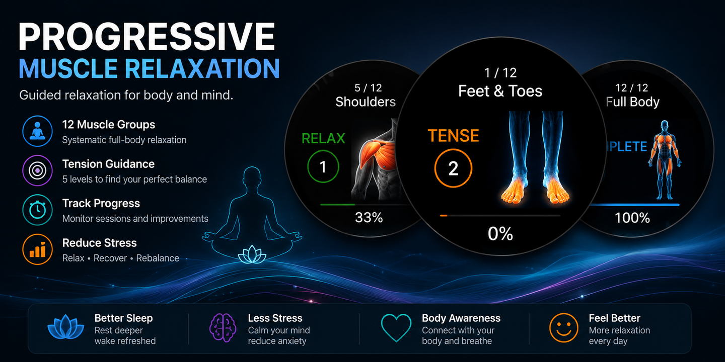 Progressive Muscle Relaxation app preview