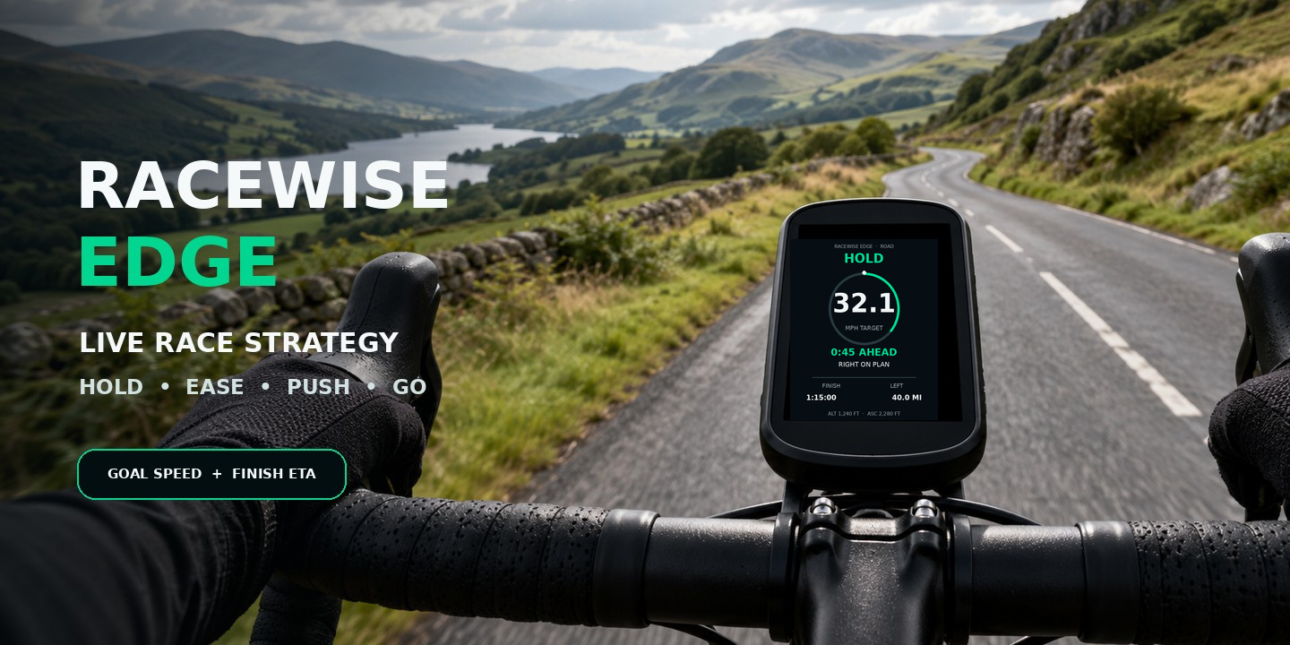 RACEWISE EDGE live ride strategy preview