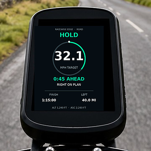 RACEWISE EDGE HOLD pacing screen